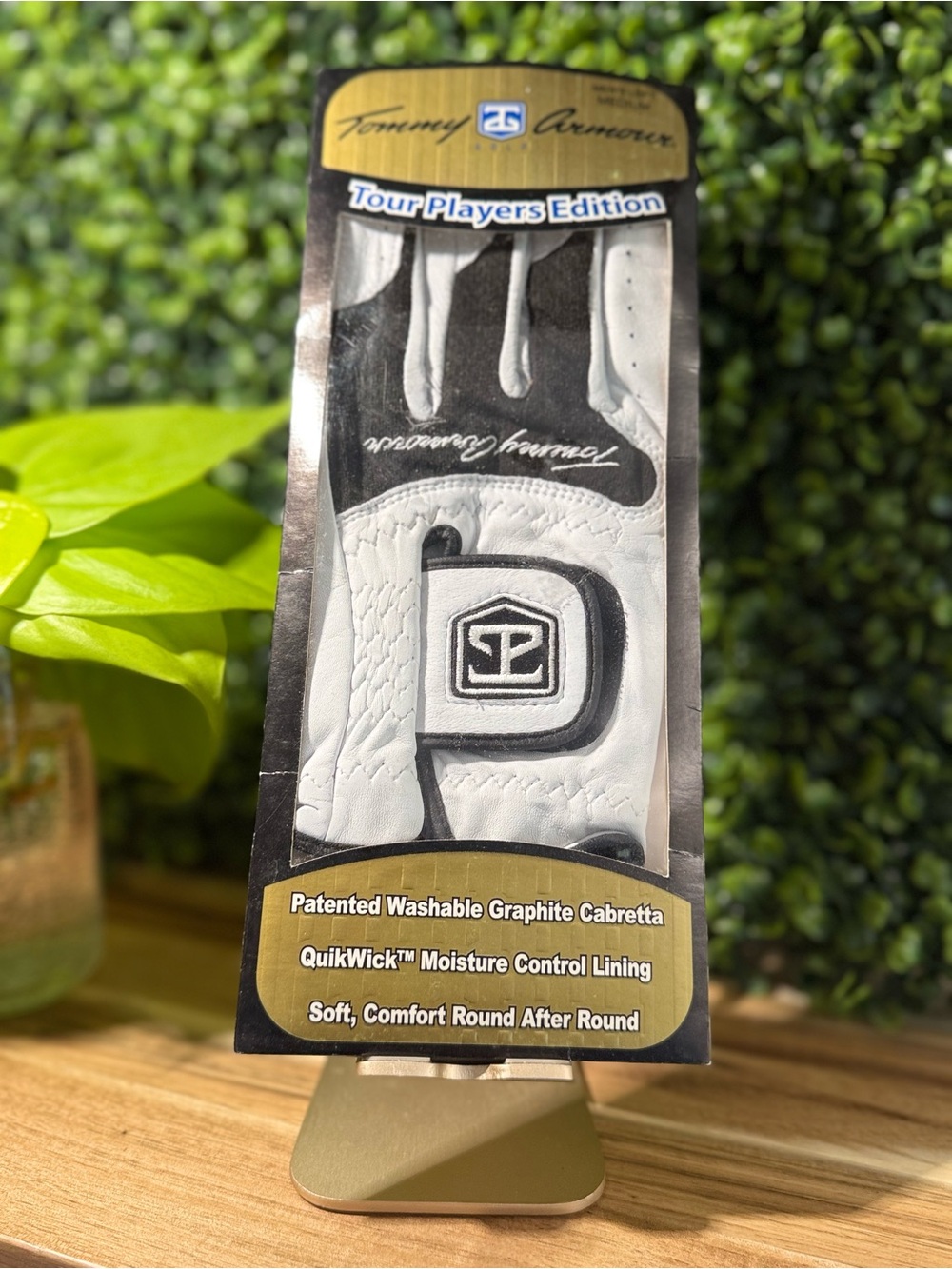 Tommy Armour Tour Players Edition Golf Glove - White/Black Left Medium